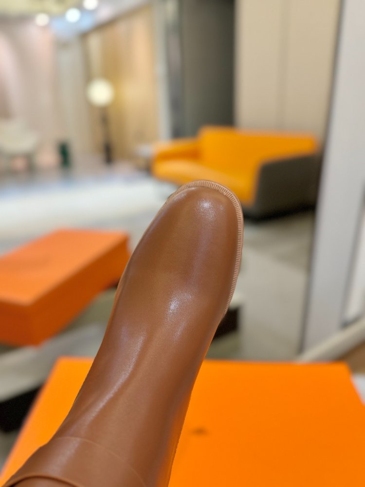 Сапоги Hermes Justine кожаные женские фото 9