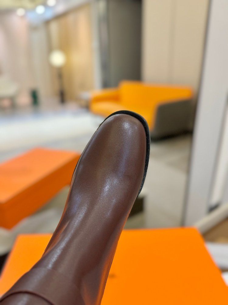 Сапоги Hermes Justine кожаные женские фото 9