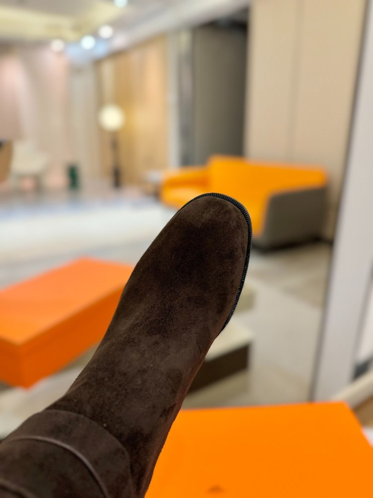 Сапоги Hermes Justine кожаные женские фото 9