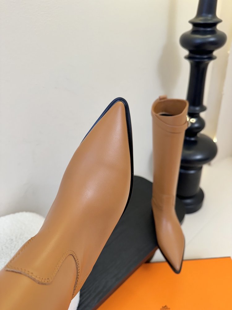 Чоботи Hermes Kelly жіночі шкіряні фото 6