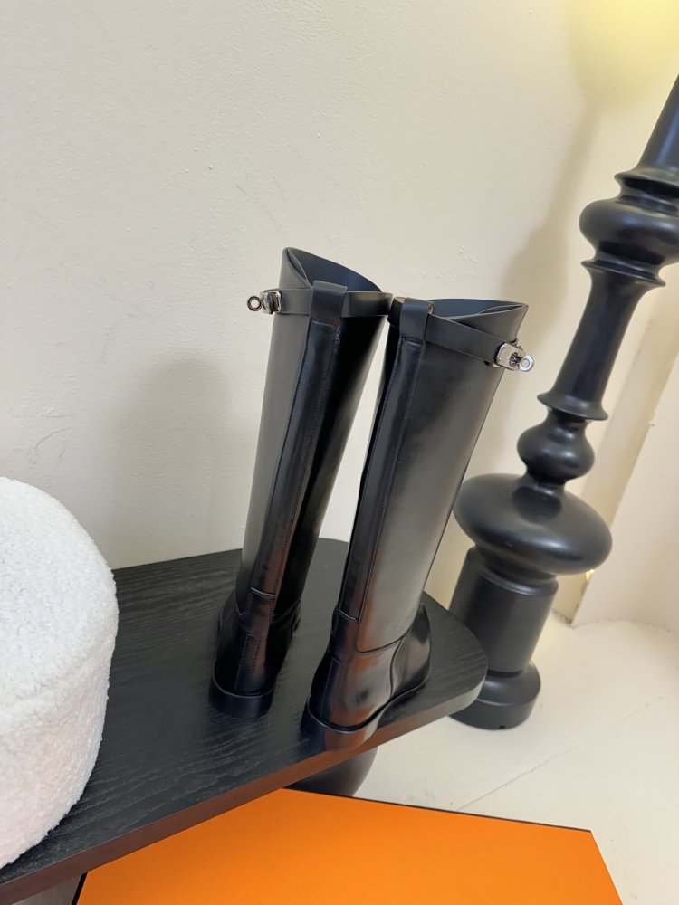 Чоботи Hermes Kelly жіночі шкіряні фото 7