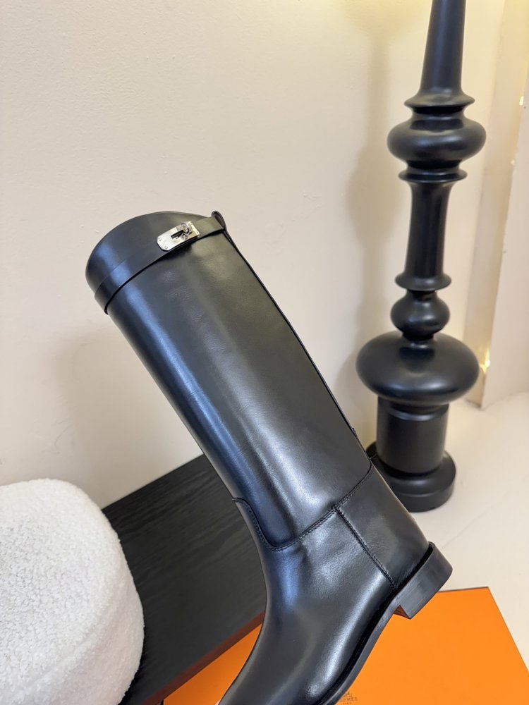 Чоботи Hermes Kelly жіночі шкіряні фото 8