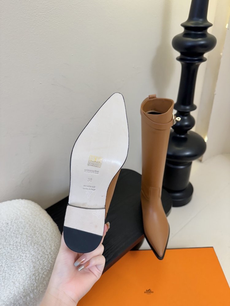 Чоботи Hermes Kelly жіночі шкіряні фото 9