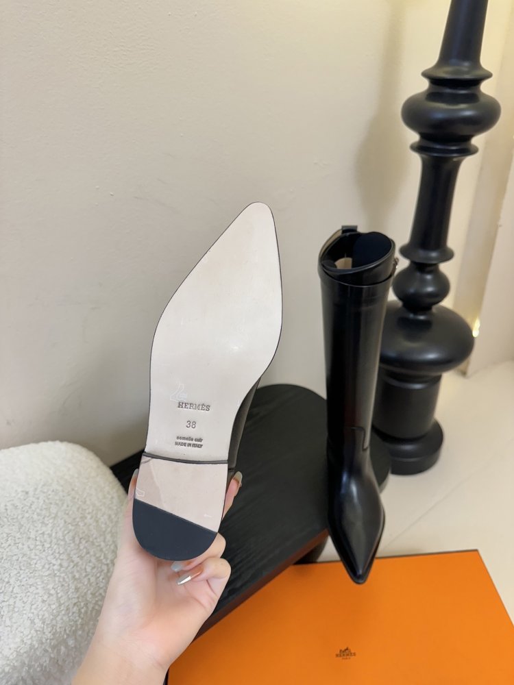 Чоботи Hermes Kelly жіночі шкіряні фото 9