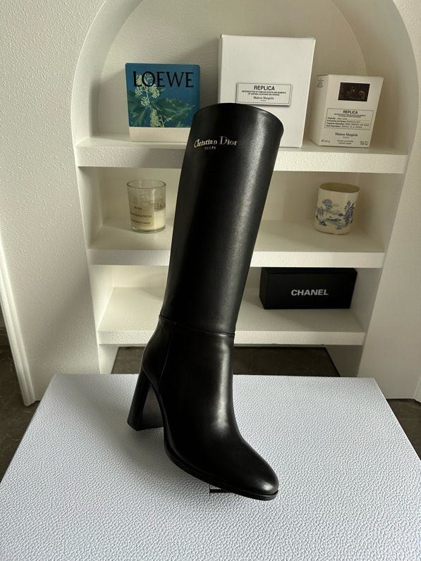 Чоботи шкіряні D-Town на підборах фото 5