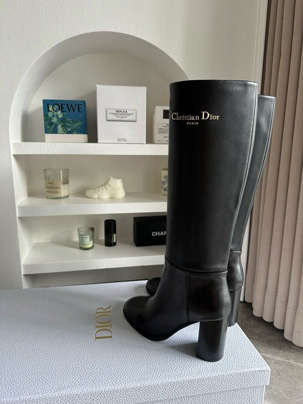 Чоботи шкіряні D-Town на підборах фото 6