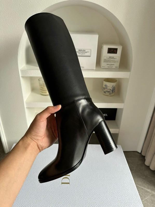 Чоботи шкіряні D-Town на підборах фото 8