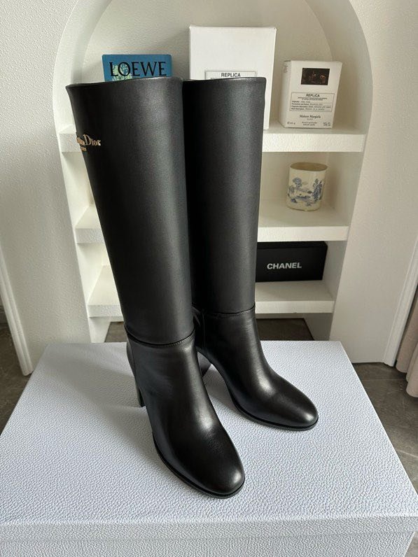 Чоботи шкіряні D-Town на підборах фото 9