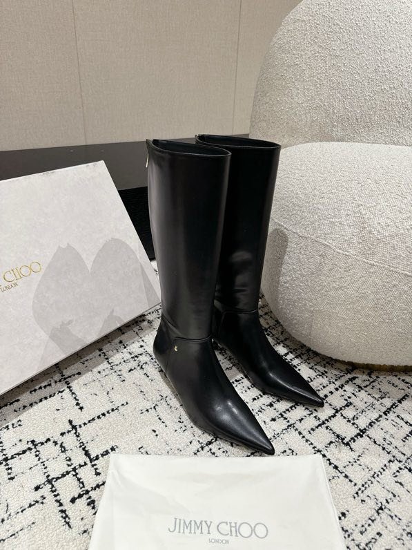 Чоботи шкіряні на підборах 5 см фото 5