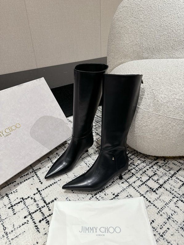 Чоботи шкіряні на підборах 5 см фото 9