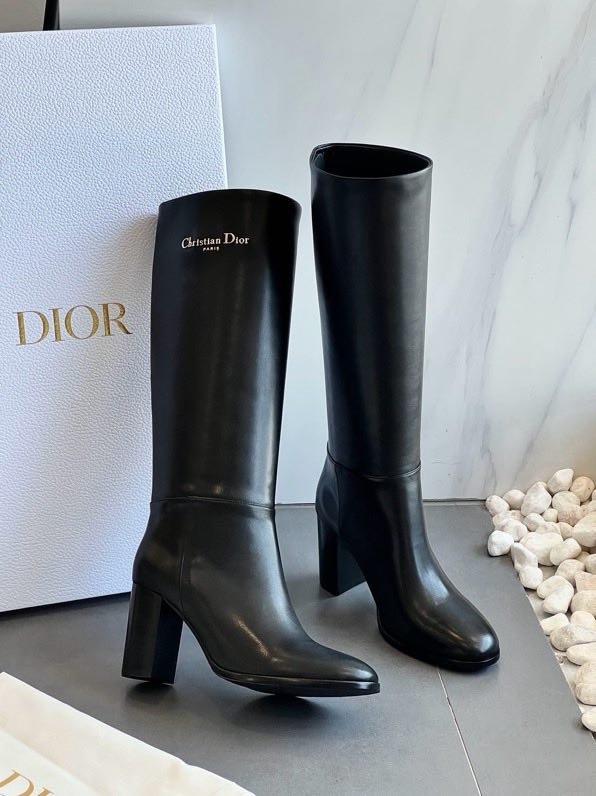 Сапоги кожаные на массивном каблуке фото 5