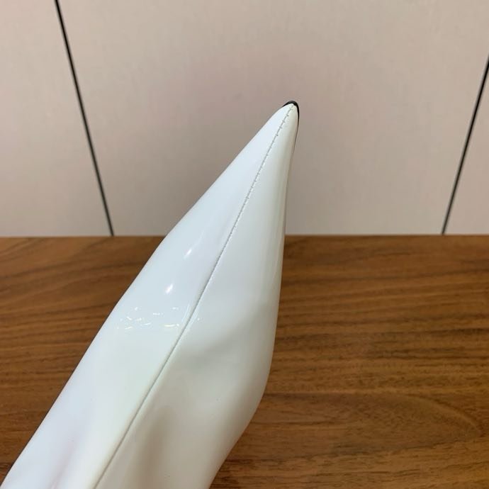 Сапоги кожаные с острым носком и высоким каблуком фото 4