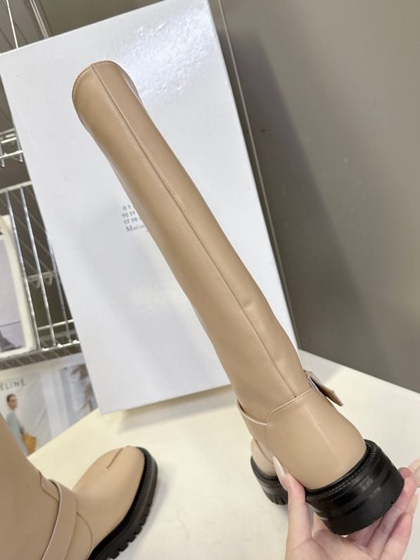 Сапоги кожаные с раздвоенным носком фото 2