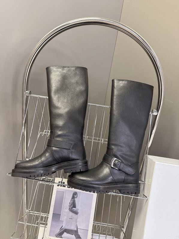 Сапоги кожаные с раздвоенным носком фото 5