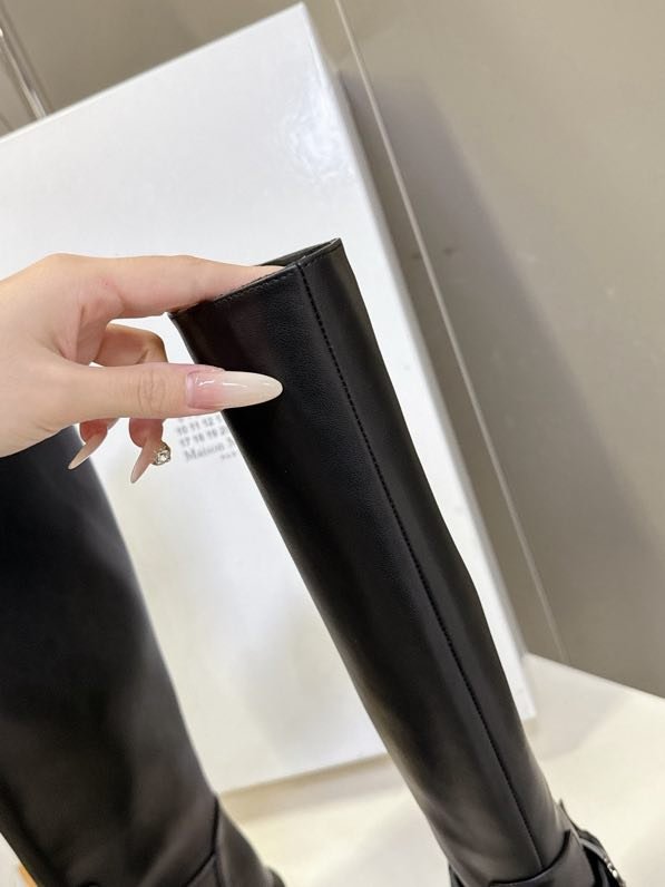 Сапоги кожаные с раздвоенным носком фото 9