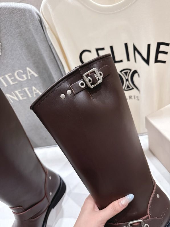 Сапоги кожаные женские Golden Goose фото 3