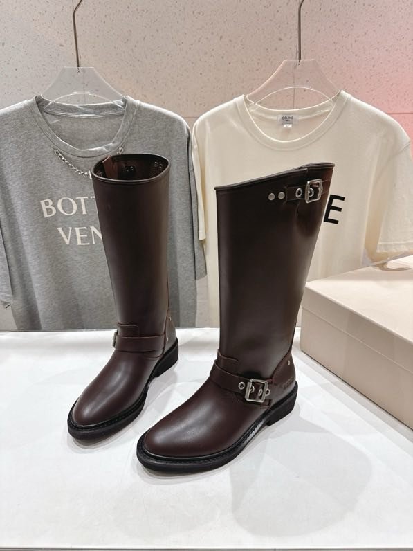 Сапоги кожаные женские Golden Goose фото 4