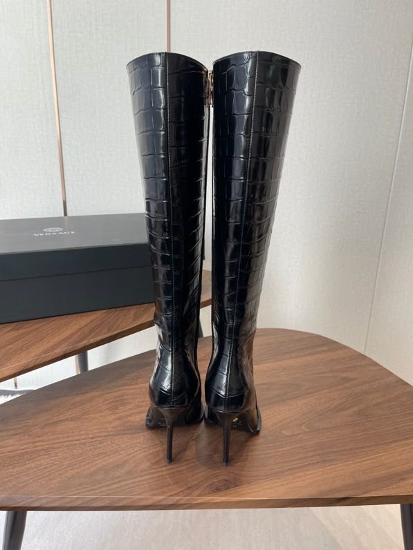 Сапоги кожаные женские на высоком каблуке фото 2