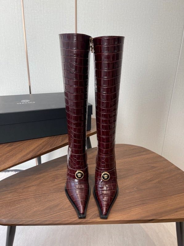 Сапоги кожаные женские на высоком каблуке фото 3