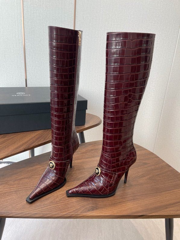 Сапоги кожаные женские на высоком каблуке фото 5