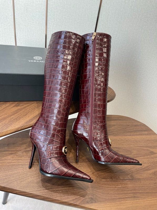 Сапоги кожаные женские на высоком каблуке фото 8