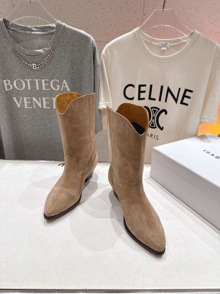 Сапоги кожаные женские с острым носком фото 2