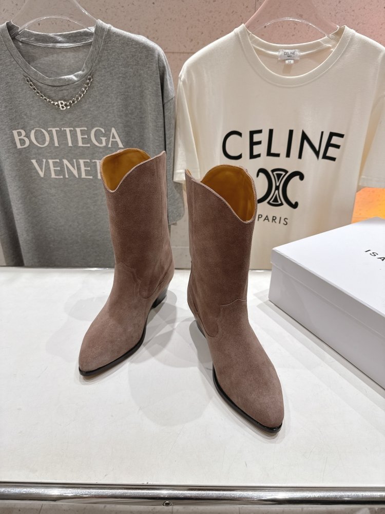 Сапоги кожаные женские с острым носком фото 2