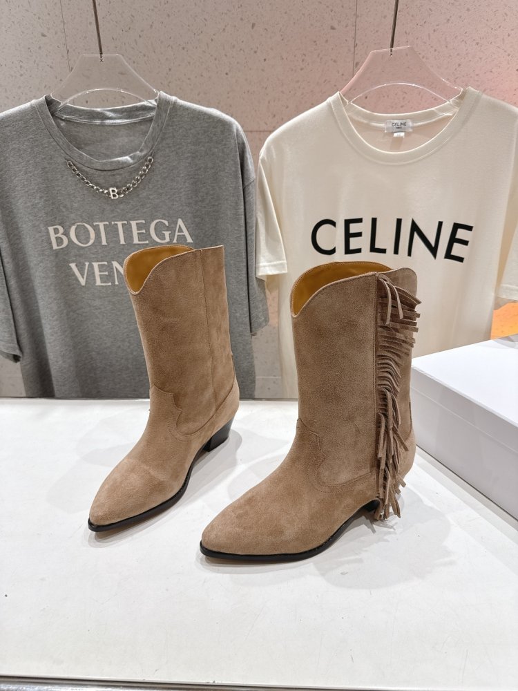 Сапоги кожаные женские с острым носком фото 3