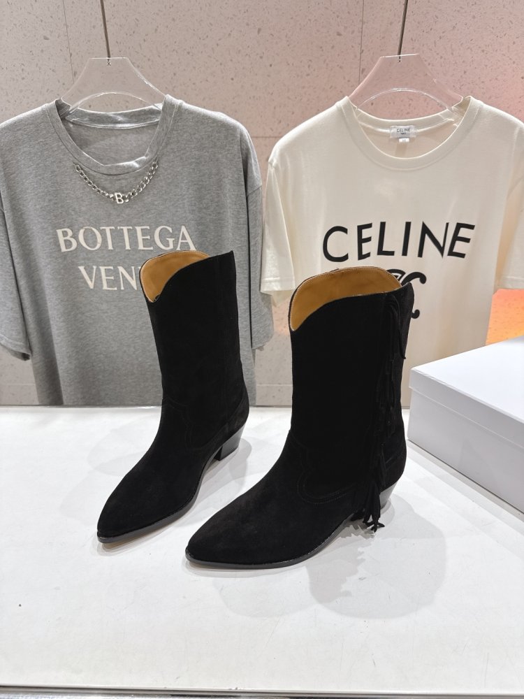 Сапоги кожаные женские с острым носком фото 3