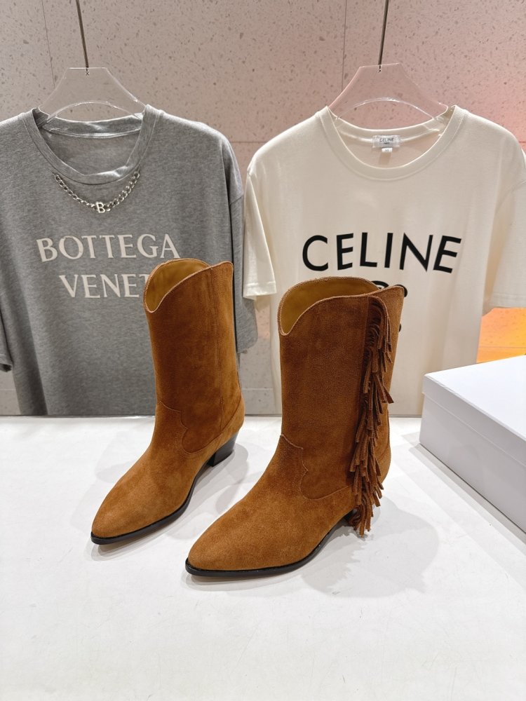 Сапоги кожаные женские с острым носком фото 3