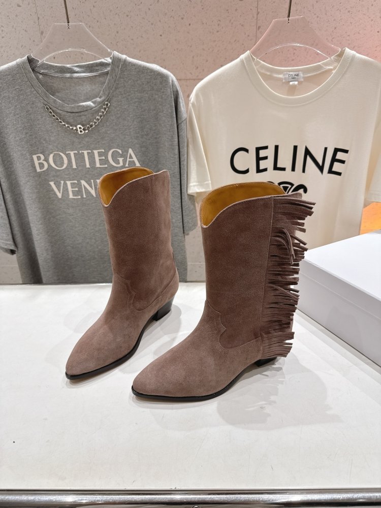 Сапоги кожаные женские с острым носком фото 3