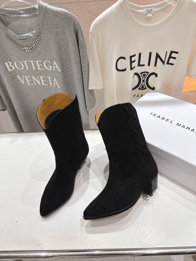 Сапоги кожаные женские с острым носком фото 5