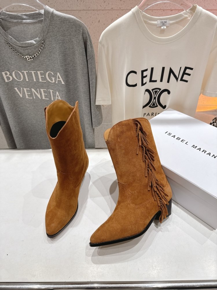 Сапоги кожаные женские с острым носком фото 5