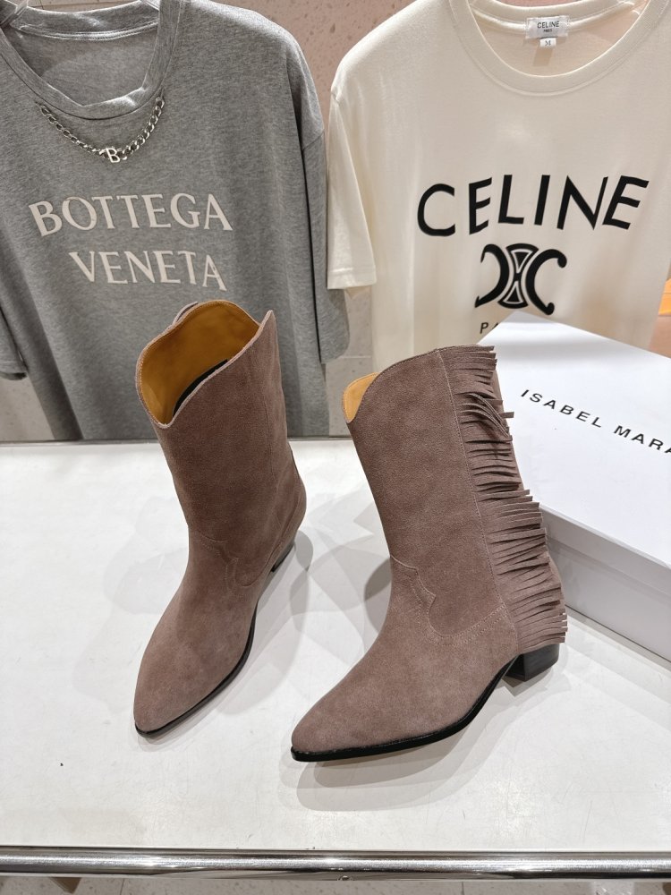 Сапоги кожаные женские с острым носком фото 5