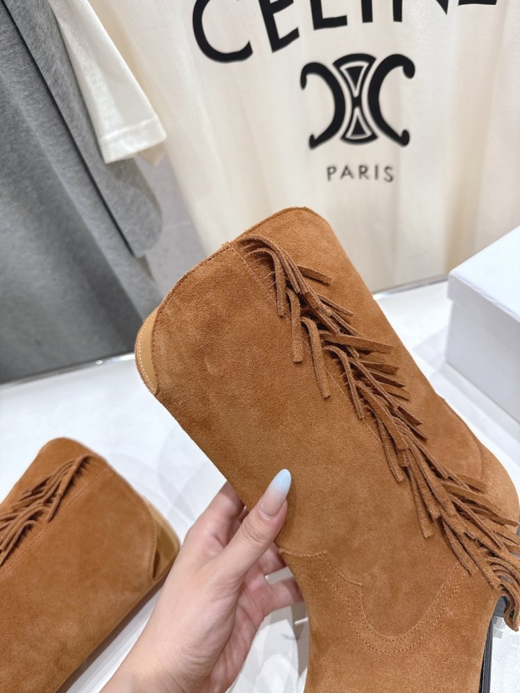 Сапоги кожаные женские с острым носком фото 6