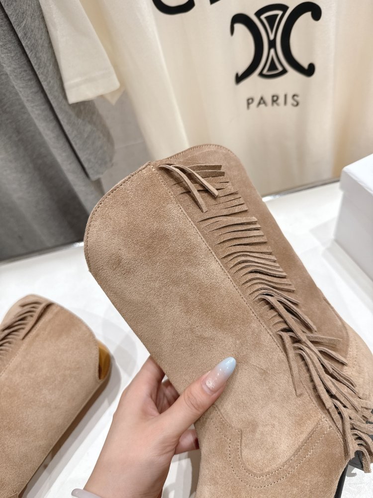 Сапоги кожаные женские с острым носком фото 7