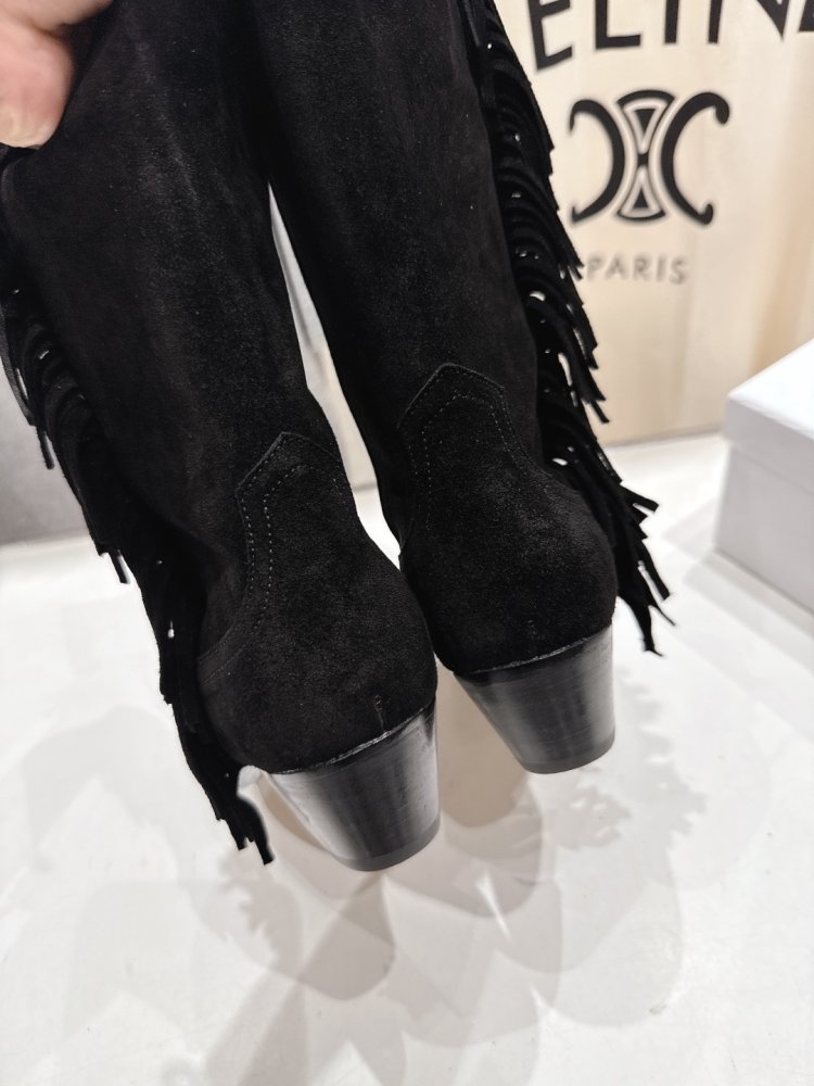 Сапоги кожаные женские с острым носком фото 8