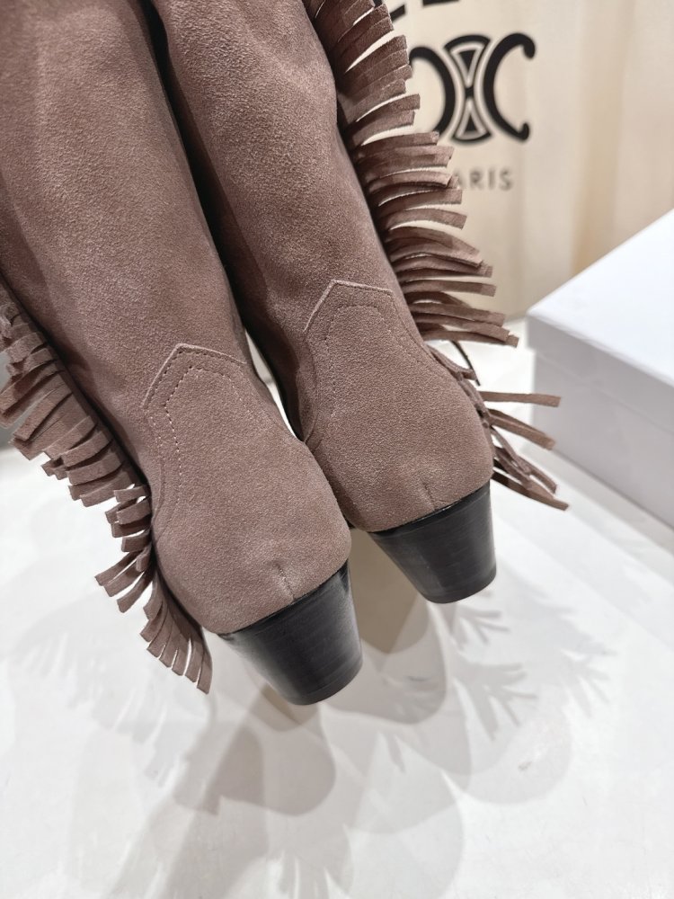 Сапоги кожаные женские с острым носком фото 8