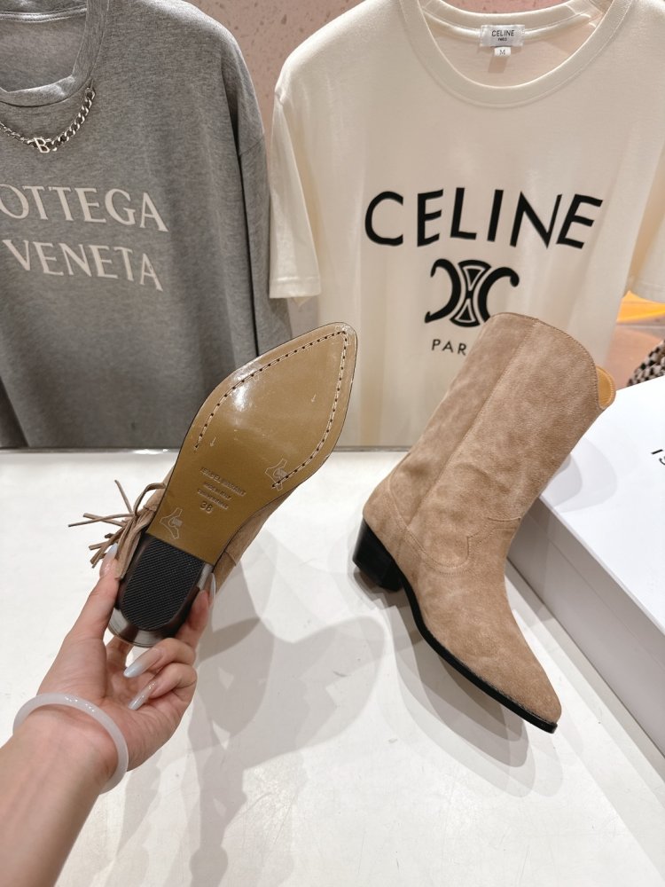 Сапоги кожаные женские с острым носком фото 9