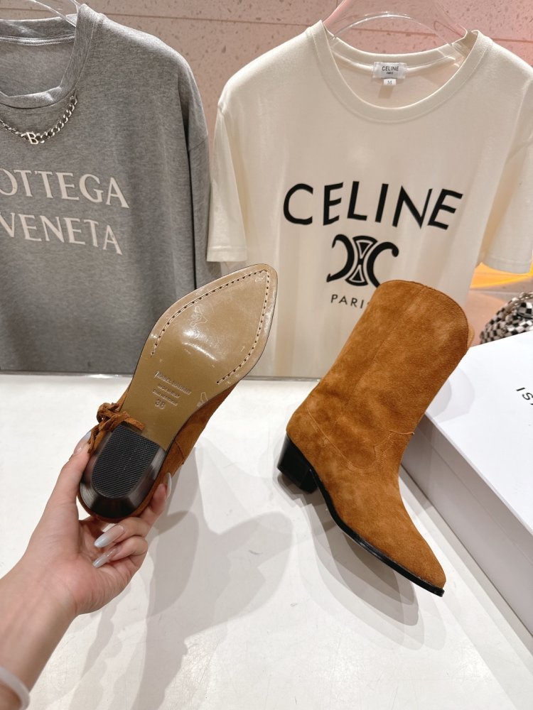 Сапоги кожаные женские с острым носком фото 9