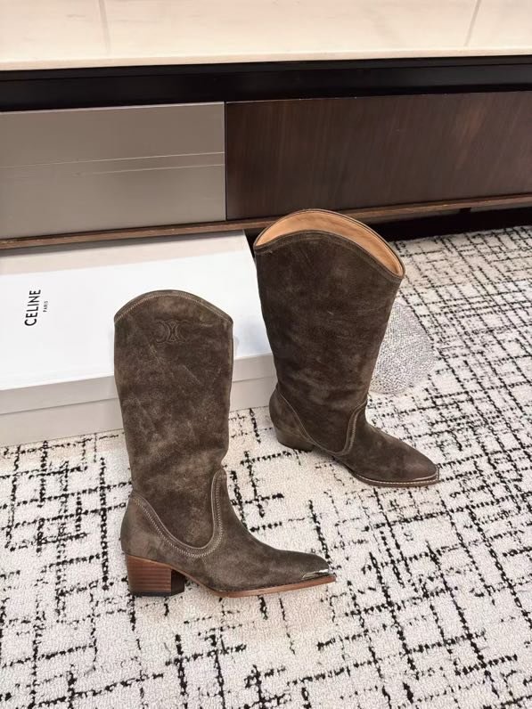 Сапоги кожаные женские