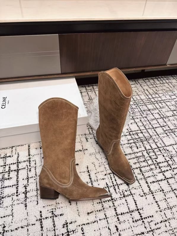 Сапоги кожаные женские