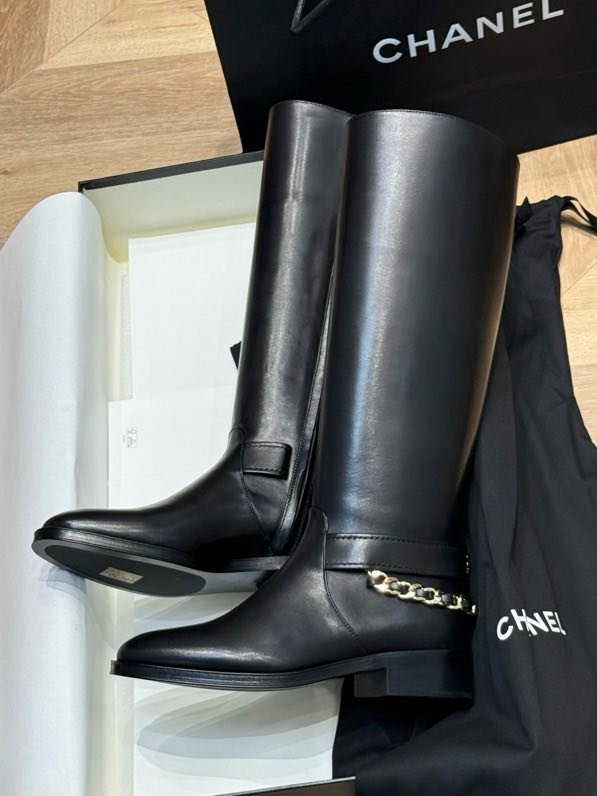 Сапоги кожаные женские