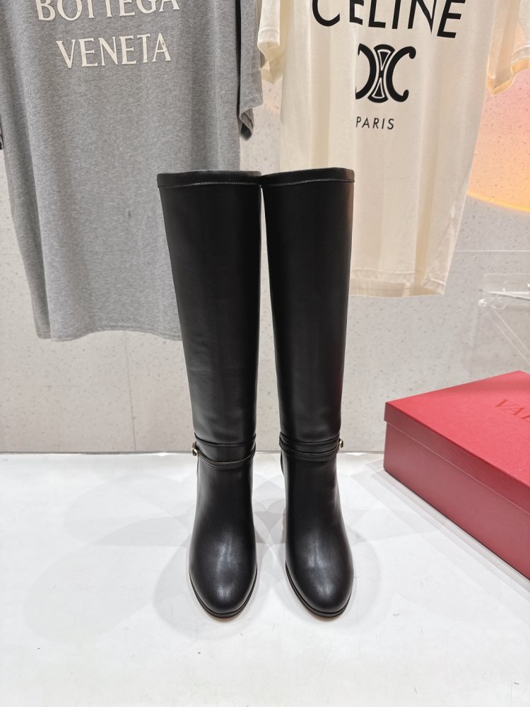 Сапоги кожаные женские