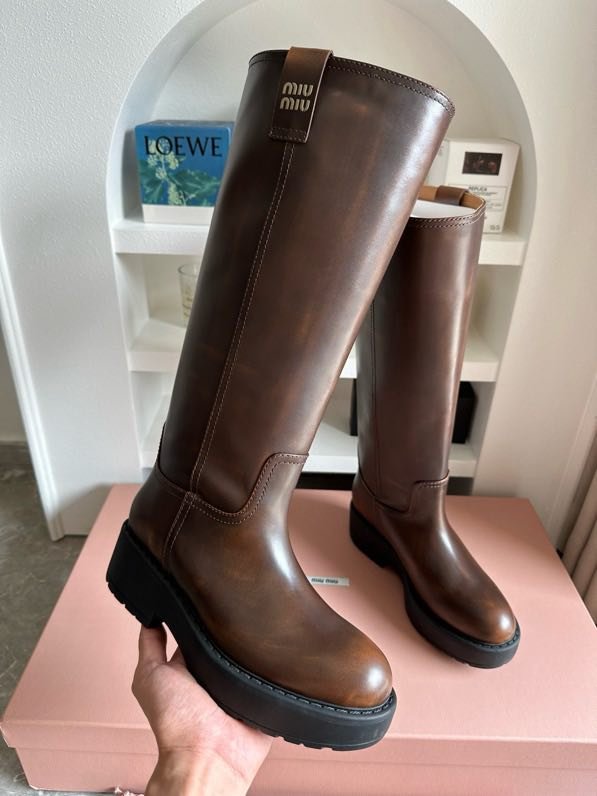 Сапоги кожаные женские