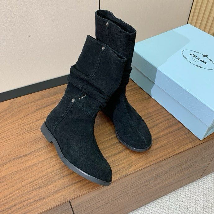 Сапоги кожаные женские