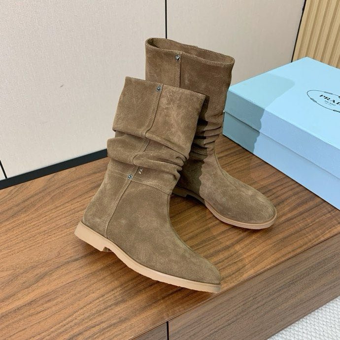 Сапоги кожаные женские