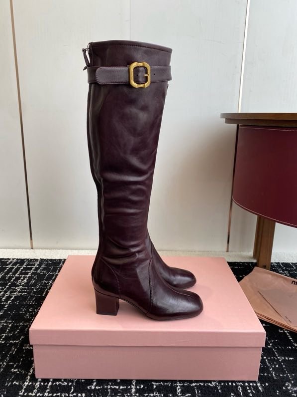 Сапоги кожаные женские