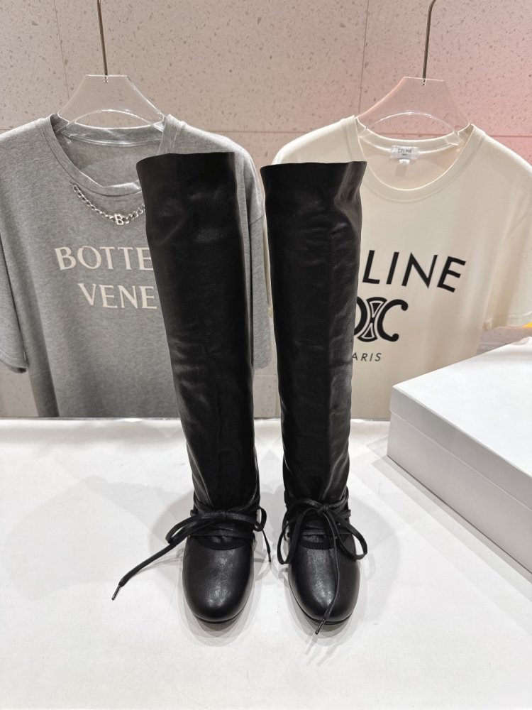 Сапоги кожаные женские