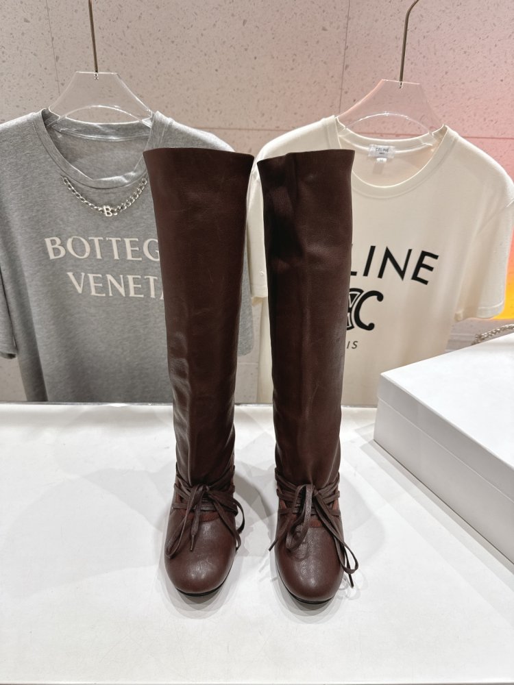 Сапоги кожаные женские